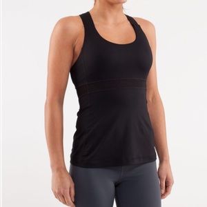 lululemon swift tank black size 6 perfect